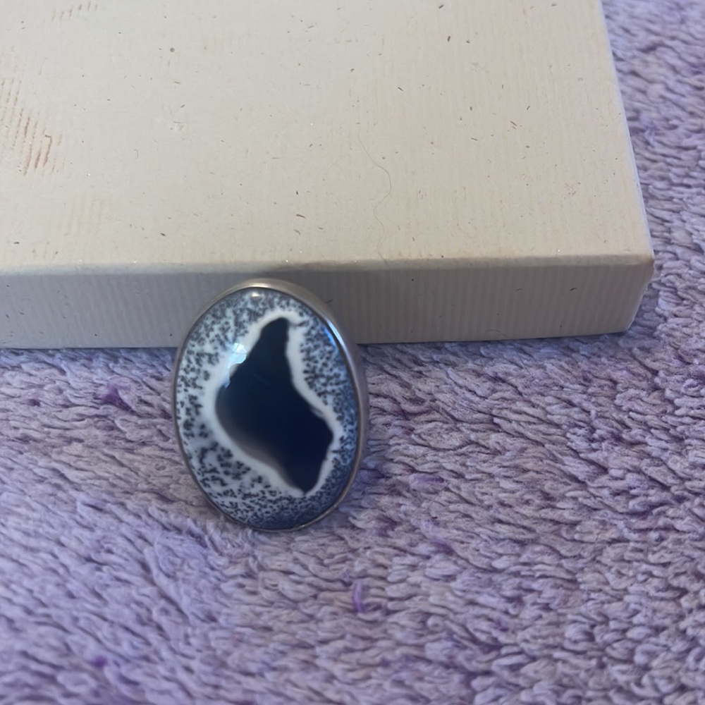 Dendritic Opal Ring - image 3
